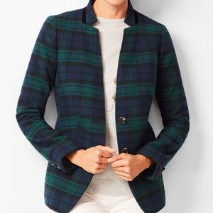 Talbots Wool Tartan Plaid Blazer